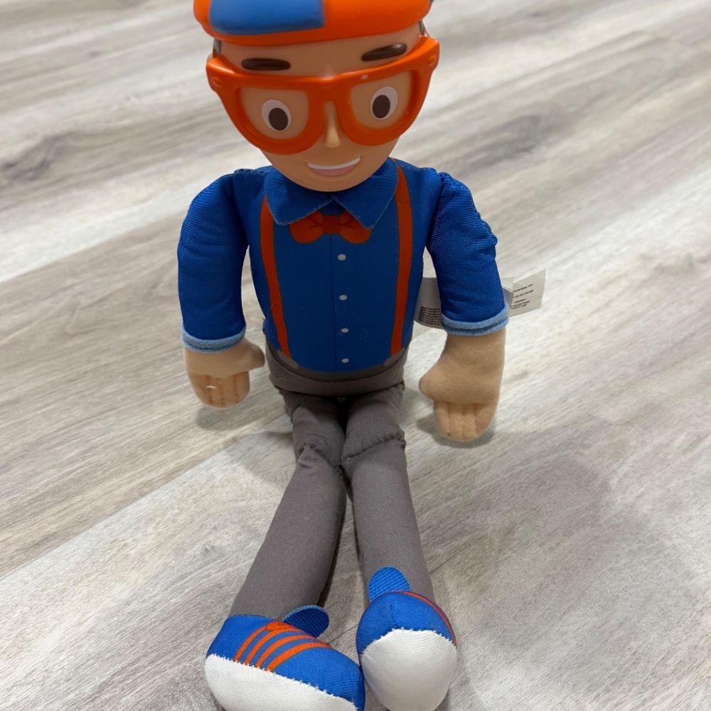 Blippi My Buddy Talking Plush 16” Figure Lights Sounds Works Bendable
